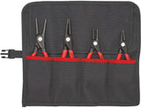 KNIPEX Präzisionssicherungsringzangensatz 4-teilig in Rolltasche 19-60 mm