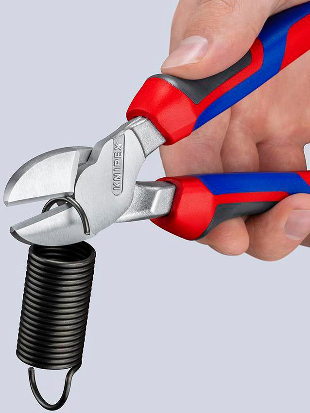 KNIPEX Kraftseitenschneider 140 mm Form 0 mit Mehrkomponenten-Hüllen – 20 % Kraftersparnis