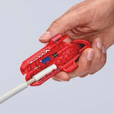 KNIPEX ErgoStrip® Universal-Abmantelungswerkzeug 130 mm für Rund-, Feuchtraum- und Datenkabel