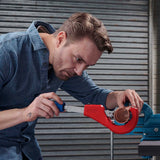 KNIPEX Rohrabschneider TubiX® 6-35 mm – QuickLock-Einhandschnellfixierung für Kupfer, Messing, Edelstahl