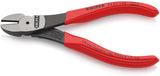 KNIPEX Kraftseitenschneider 140 mm poliert Form 0 – 20 % Kraftersparnis, Kunststoffüberzug
