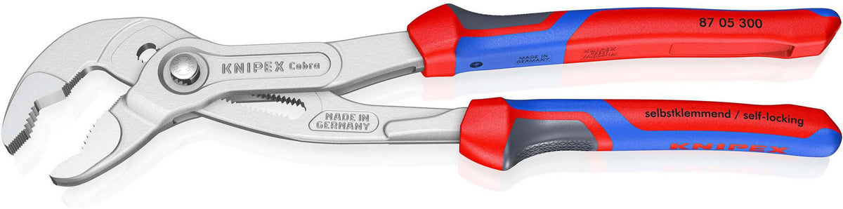 KNIPEX Cobra® Wasserpumpenzange 180 mm, Spannweite 36 mm, verchromt, Kunststoffüberzug