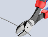 KNIPEX Kraftseitenschneider 200 mm Form 2 mit 20 % Kraftersparnis und Kunststoffüberzug