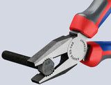KNIPEX Kombizange 160 mm mit Comfort-Griff – polierter Kopf, induktiv gehärtete Schneiden