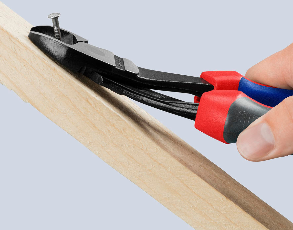 KNIPEX Kraftseitenschneider 200 mm Form 2 mit 20 % Kraftersparnis und Kunststoffüberzug