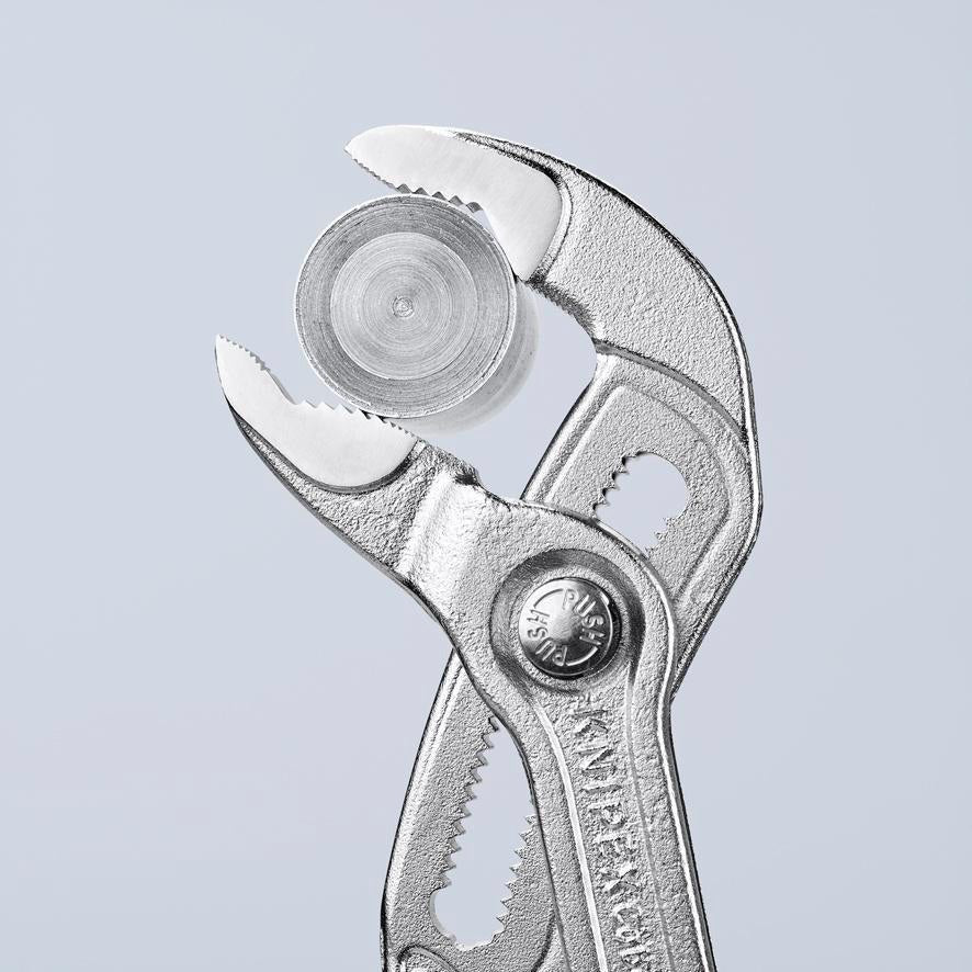 KNIPEX Cobra® Wasserpumpenzange 180 mm, Spannweite 36 mm, verchromt, Kunststoffüberzug