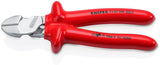 KNIPEX Kraftseitenschneider 200 mm VDE isoliert bis 1000 V, Form 0, tauchisoliert