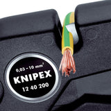 KNIPEX Automatikabisolierzange EvoStrip 200 mm für 0,03-10 mm² – selbsteinstellend, mit Drahtschneider