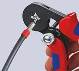 KNIPEX Aderendhülsenzange 180 mm selbsteinstellend 0,08–16 mm² – brünierter Kopf, Mehrkomponenten-Hüllen