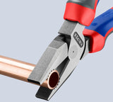 KNIPEX Kraftkombizange 180 mm mit Comfort-Griff – 35 % Kraftersparnis, poliert