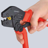 KNIPEX Crimpzange 250 mm – Für unisolierte Kabelschuhe und Verbinder, 2x6, 2x10, 2x16 mm²