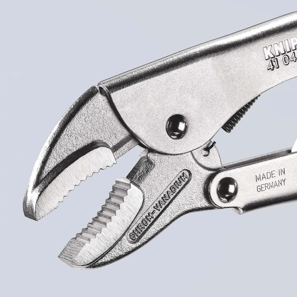 KNIPEX Gripzange 250 mm – Einhandbedienung, max. 40 mm Spannweite, Kniehebelübersetzung