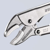 KNIPEX Gripzange 250 mm – Einhandbedienung, max. 40 mm Spannweite, Kniehebelübersetzung