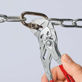 KNIPEX Zangenschlüssel 400 mm – Spannweite 85 mm, verchromt, mit Kunststoffüberzug