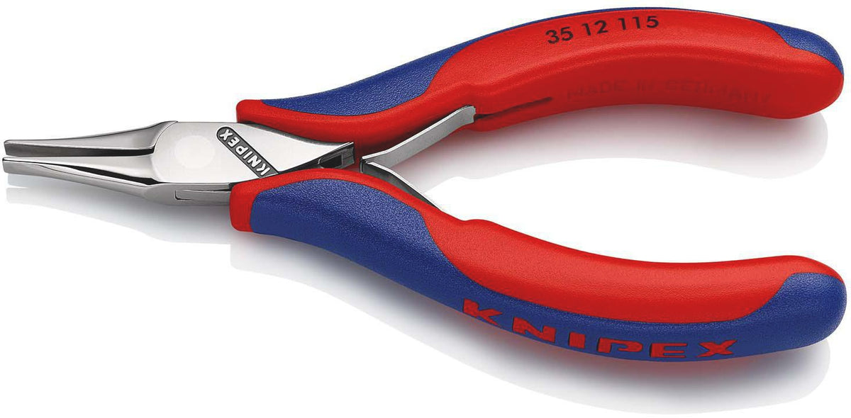 KNIPEX Elektronik-Greifzange 115 mm mit flachbreiten Backen und Kunststoffüberzug
