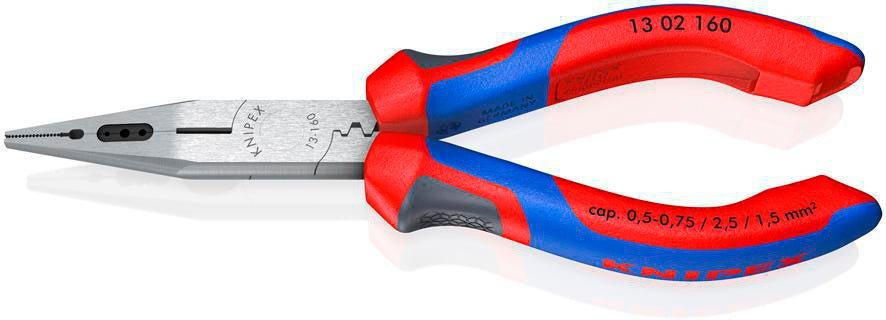 KNIPEX Verdrahtungszange 160 mm – Crimp-, Greif- und Biegezange für 0,5–2,5 mm²