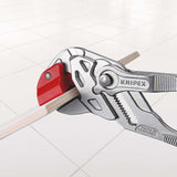 KNIPEX Fliesenlochzange 250 mm aus Chrom-Vanadium-Stahl mit Kunststoffüberzug