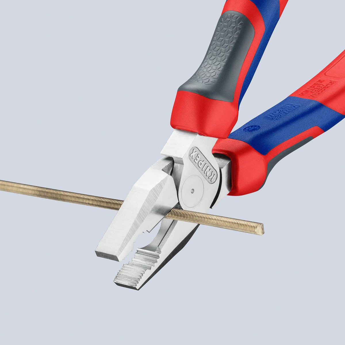 KNIPEX Kraftkombizange 180 mm verchromt mit Comfort-Griff – 35 % Kraftersparnis