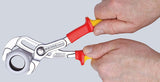 KNIPEX Wasserpumpenzange Cobra® 250 mm VDE-isoliert bis 1000 V – 24 Einstellpositionen, Spannweite 46 mm