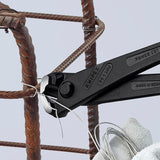 KNIPEX Kraftmonierzange 300 mm – 25 % Kraftersparnis, polierter Kopf, Kunststoffüberzug