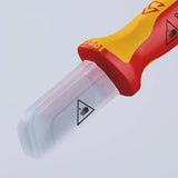 KNIPEX Kabelmesser 190 mm VDE-isoliert bis 1000 V mit Mehrkomponentengriff