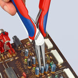 KNIPEX Elektronik-Greifzange 115 mm mit flachbreiten Backen und Kunststoffüberzug