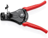 KNIPEX Abisolierzange 180 mm mit Formmessern und Öffnungsfeder – Schwarz lackiert