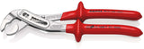 KNIPEX Wasserpumpenzange Alligator® 250 mm VDE-isoliert bis 1000 V, verchromt, 9-fach verstellbar