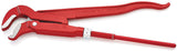 KNIPEX Rohrzange DIN 5234 S-Maul 245 mm Spannweite 0-35 mm für Rohre 1/2 Zoll