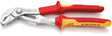 KNIPEX Wasserpumpenzange Cobra® 250 mm VDE-isoliert bis 1000 V – 24 Einstellpositionen, Spannweite 46 mm