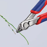 KNIPEX Elektronikseitenschneider Super-Knips® INOX 140 mm – Präzisionszange für feinste Schneidarbeiten