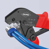 KNIPEX Crimpzange 250 mm – Für unisolierte Kabelschuhe und Verbinder, 2x6, 2x10, 2x16 mm²