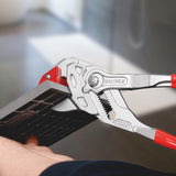 KNIPEX Fliesenlochzange 250 mm aus Chrom-Vanadium-Stahl mit Kunststoffüberzug