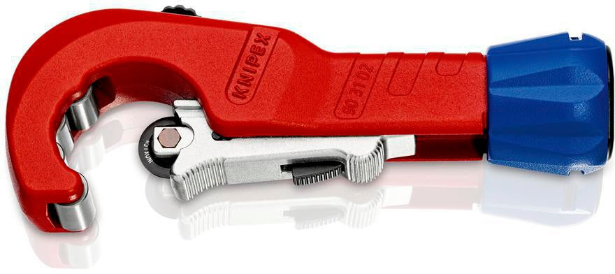 KNIPEX Rohrabschneider TubiX® 6-35 mm – QuickLock-Einhandschnellfixierung für Kupfer, Messing, Edelstahl