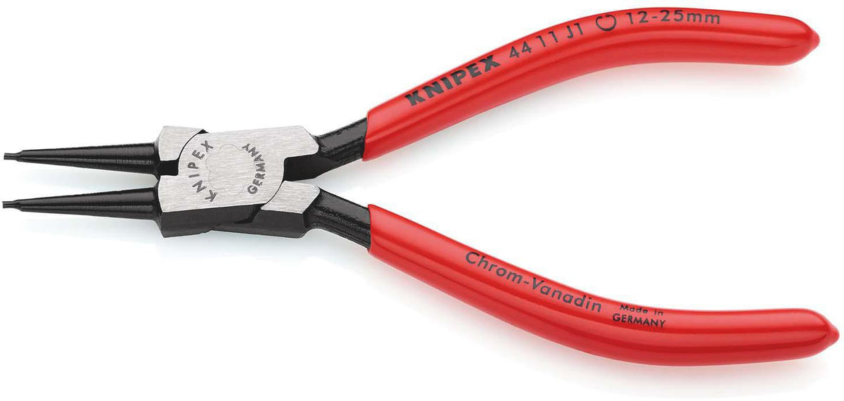 KNIPEX Sicherungsringzange J 0 für Bohrungen 8-13 mm, Kopf poliert, Kunststoffgriff