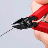 KNIPEX Elektronik-Seitenschneider 125 mm – Form 2, kleine Facette, induktiv gehärtet