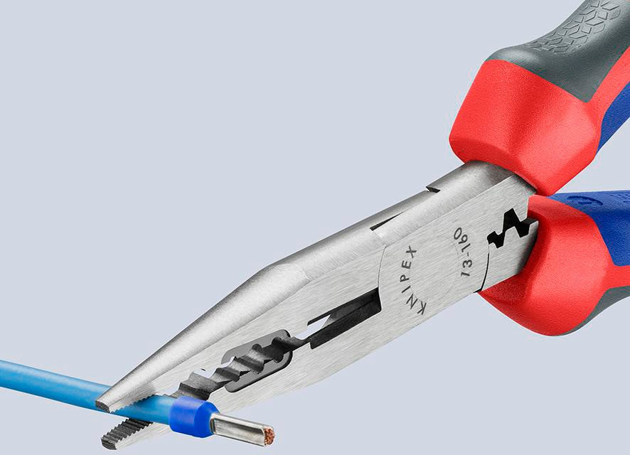 KNIPEX Verdrahtungszange 160 mm – Crimp-, Greif- und Biegezange für 0,5–2,5 mm²