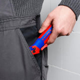 KNIPEX Abmantelungsmesser 146 mm mit Hakenklinge und Ratschenfunktion