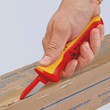 KNIPEX Kabelmesser 190 mm VDE-isoliert bis 1000 V mit Mehrkomponentengriff
