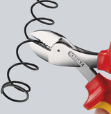 KNIPEX X-Cut® Kompaktseitenschneider VDE 160 mm – 40 % Kraftersparnis, für Pianodraht
