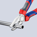 KNIPEX Kombizange 140 mm verchromt mit Comfort-Griff – Präzision für Handwerk und Elektro