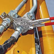KNIPEX Zangenschlüssel 400 mm – Spannweite 85 mm, verchromt, mit Kunststoffüberzug