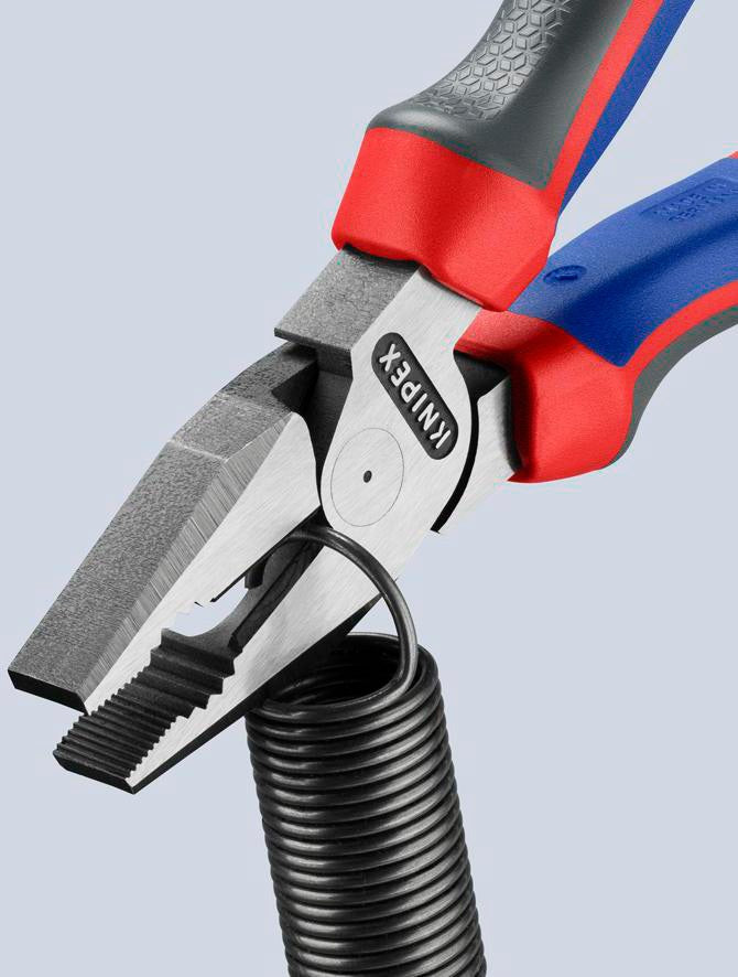 KNIPEX Kraftkombizange 180 mm mit Comfort-Griff – 35 % Kraftersparnis, poliert