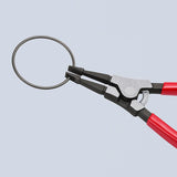 KNIPEX Montagezange 220 mm, 30° gewinkelt, brüniert – für gerade Sprengringe