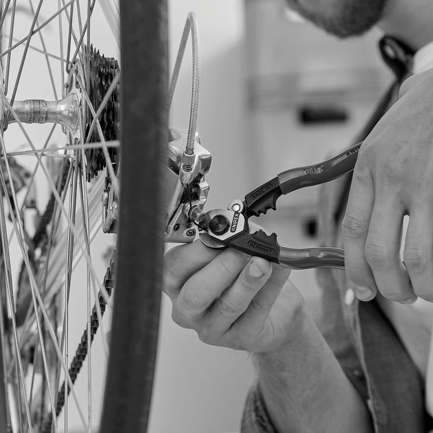 KNIPEX Drahtseilschere 190 mm – für harte Drahtseile, Kabel und Rundstahl, poliert