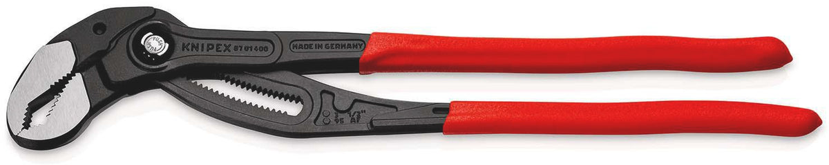 KNIPEX Cobra® Rohr- und Wasserpumpenzange 560 mm, Spannweite 120 mm, Kunststoffüberzug, poliert