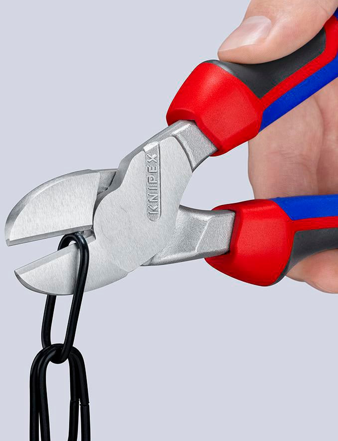 KNIPEX Kraftseitenschneider 140 mm Form 0 mit Mehrkomponenten-Hüllen – 20 % Kraftersparnis