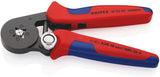 KNIPEX Aderendhülsenzange 180 mm selbsteinstellend 0,08–16 mm² – brünierter Kopf, Mehrkomponenten-Hüllen