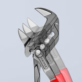 KNIPEX Zangenschlüssel 250 mm, Spannweite 52 mm, mit Kunststoffüberzug und Einstellskala