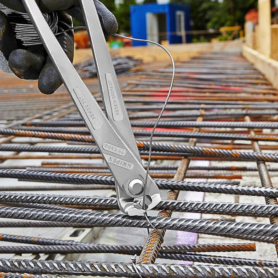 Kraftmonierzange 300 mm von KNIPEX – 25 % Kraftersparnis, glanzverzinkt